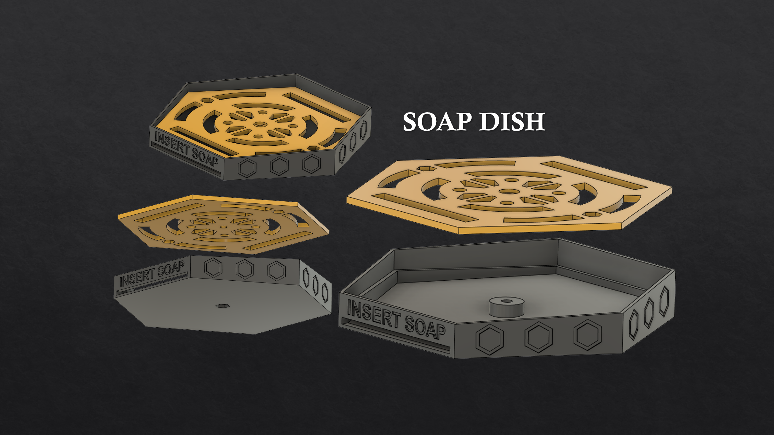 Hexagonal Soap Dish