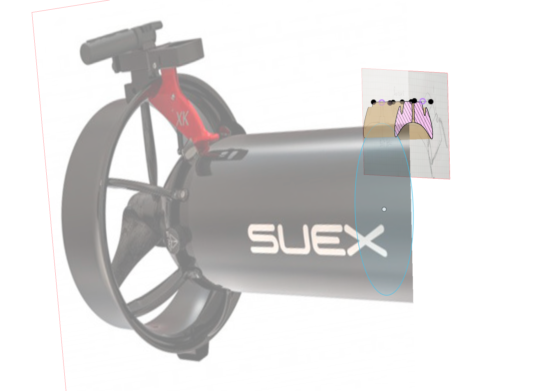SUEX scooter torch mount by SUMP UK