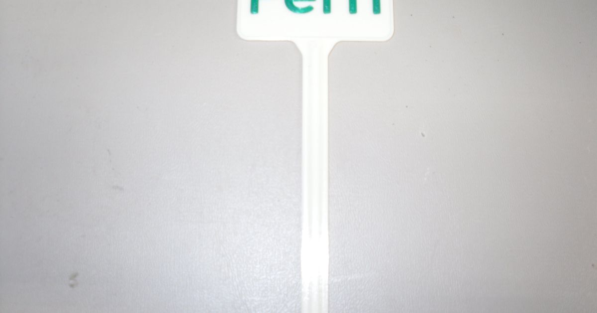 Plant Label Fern by LMJ | Download free STL model | Printables.com