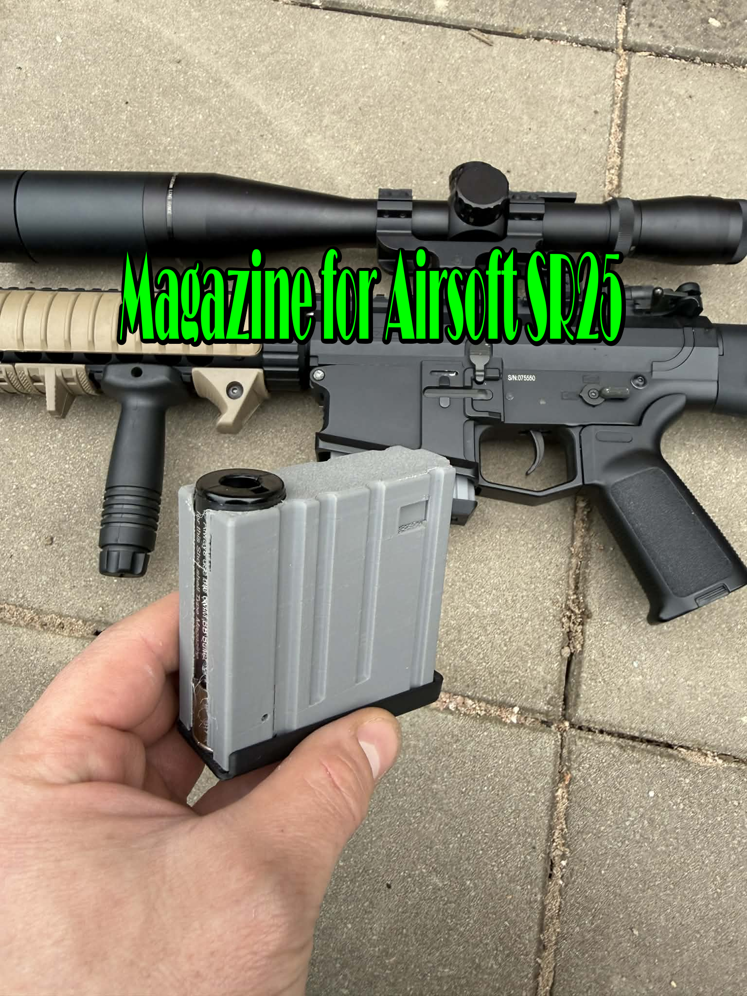 Airsoft SR 25 - Short magazine