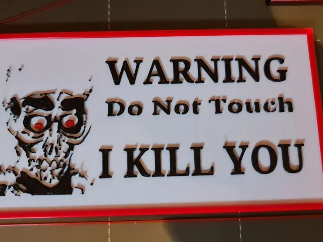 Achmed the dead terrorist warning sign