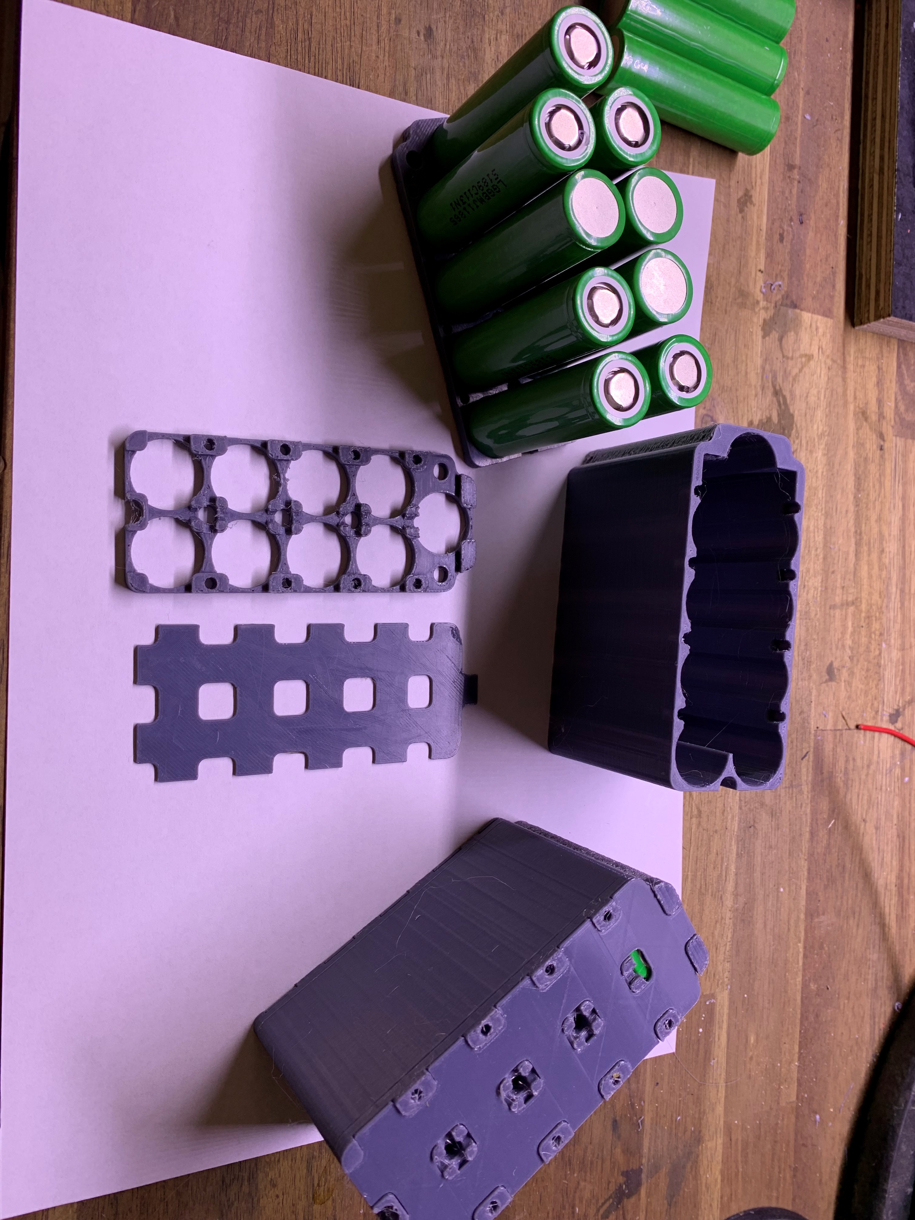 18650 Cell Grid x9 Outer Shell