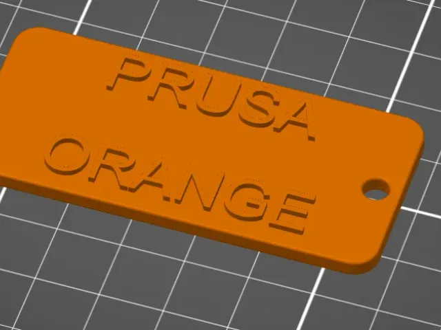 Filament sample Prusa Orange