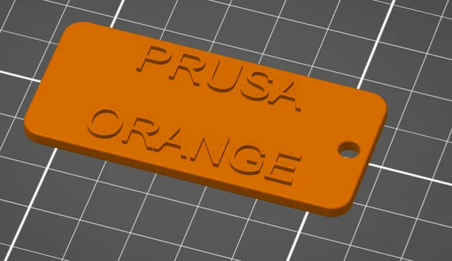 Filament sample Prusa Orange