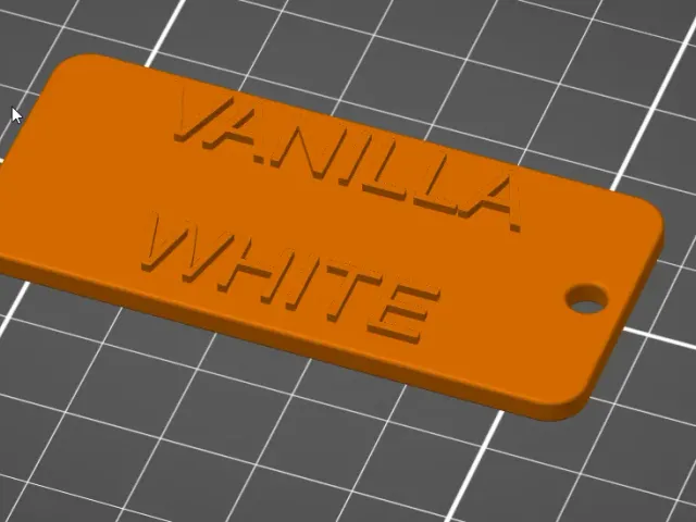 Filament sample Vanilla White