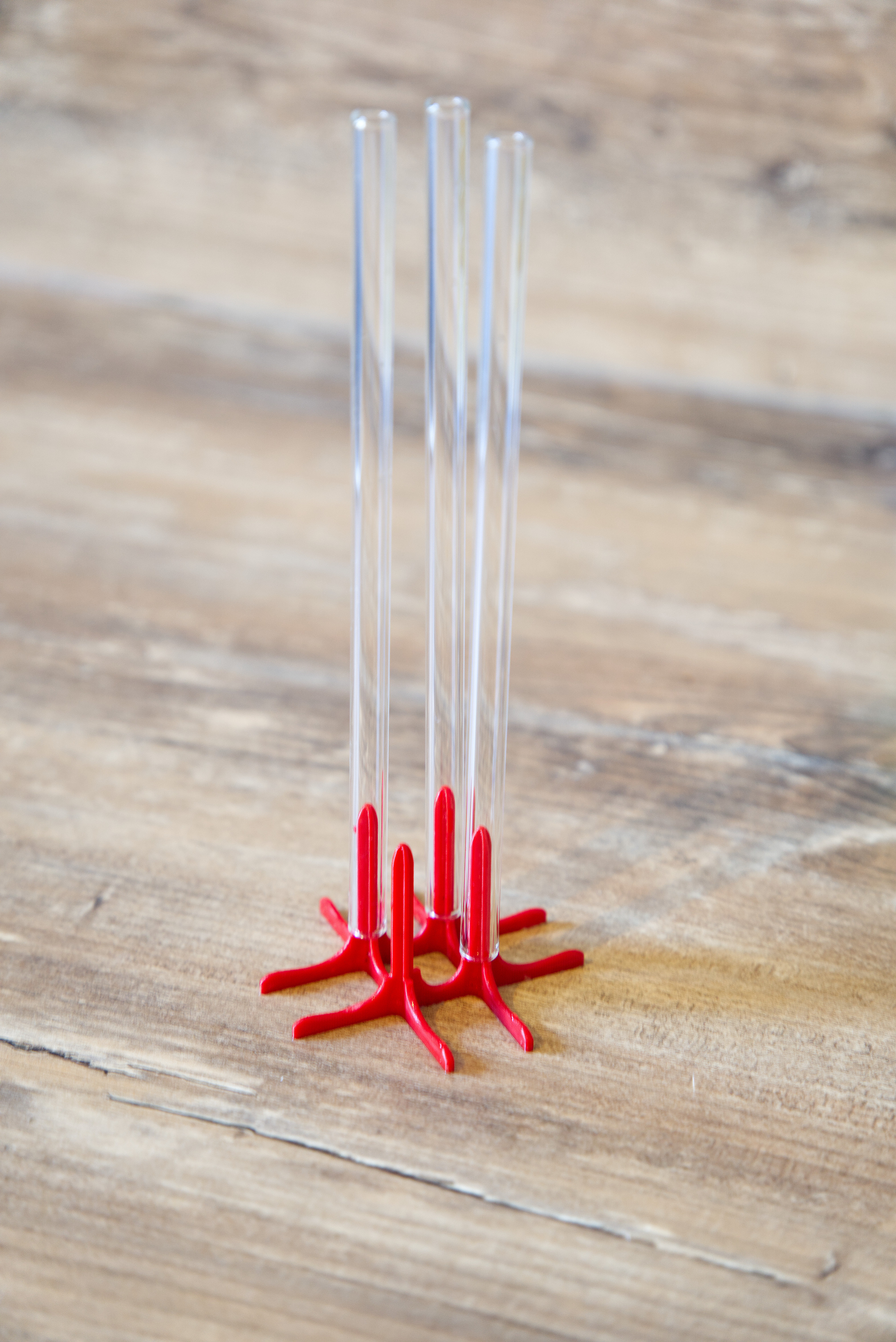 Glass straw drying rack
