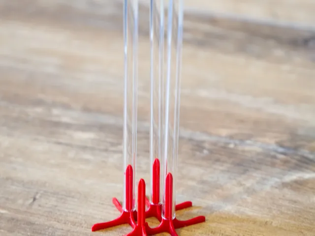 Glass straw drying rack