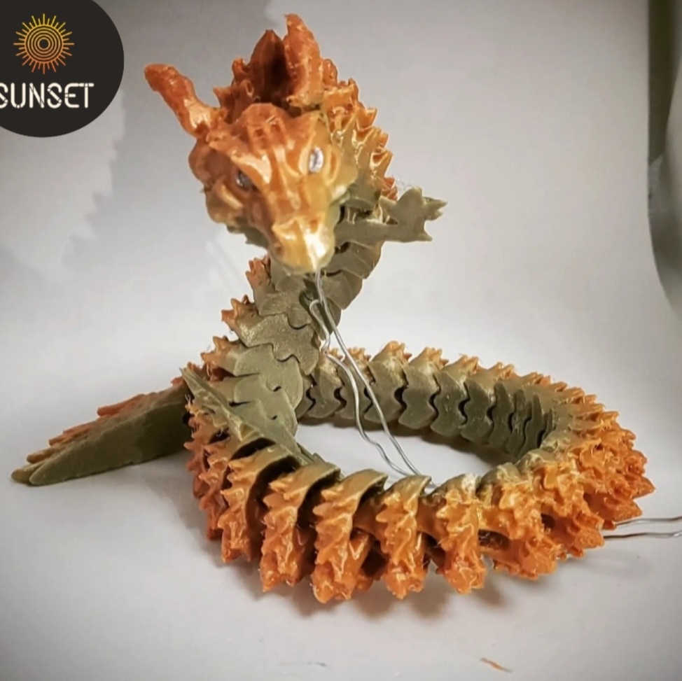Articulated Spirit Dragon_ Dragon_No Support_Easy Output_Print at once — thumbnail 3