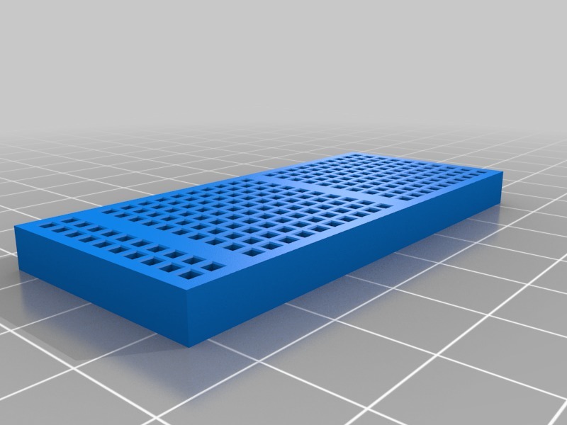 Customizable Parametric OpenSCAD Breadboard by TickyTacky | Download ...