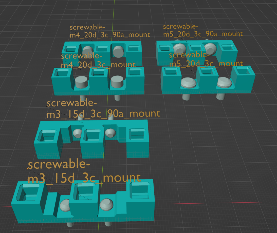 MakerGrid Screwable Clip Holders by Weird Constructor | Download free ...