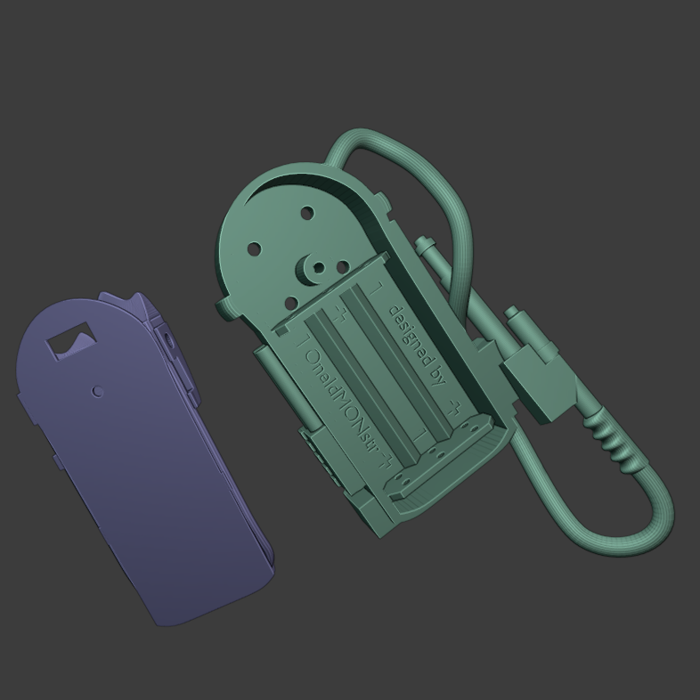 Miniatura 5 do modelo 3D Proton Pack with lights
