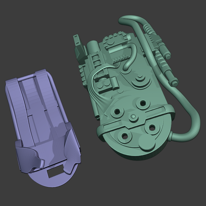 Miniatura 6 do modelo 3D Proton Pack with lights