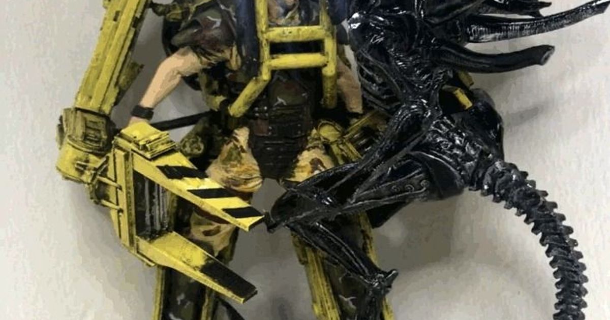 DIY Alien vs. Power Loader fight with LED lights par LayerLux3D ...