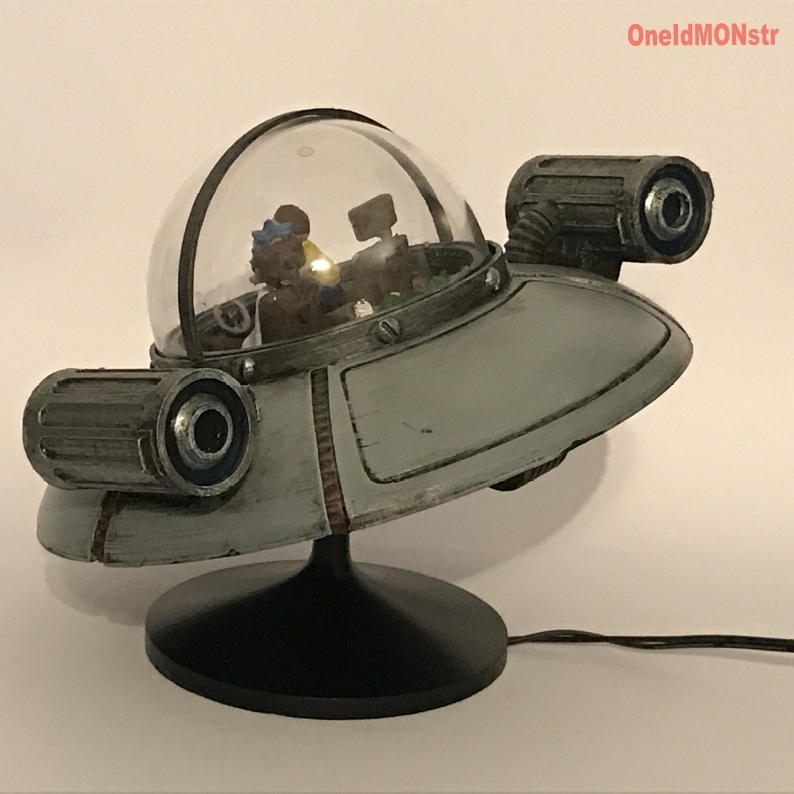 DIY Rick and Morty flying car with LED lights!! by LayerLux3D