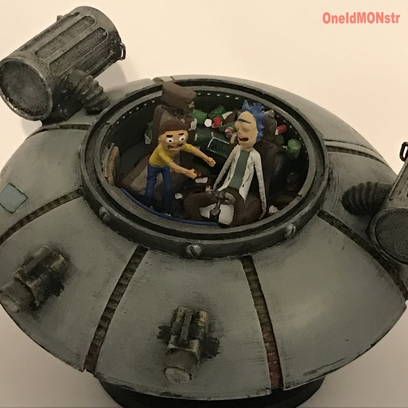 DIY Rick and Morty flying car with LED lights!! by LayerLux3D