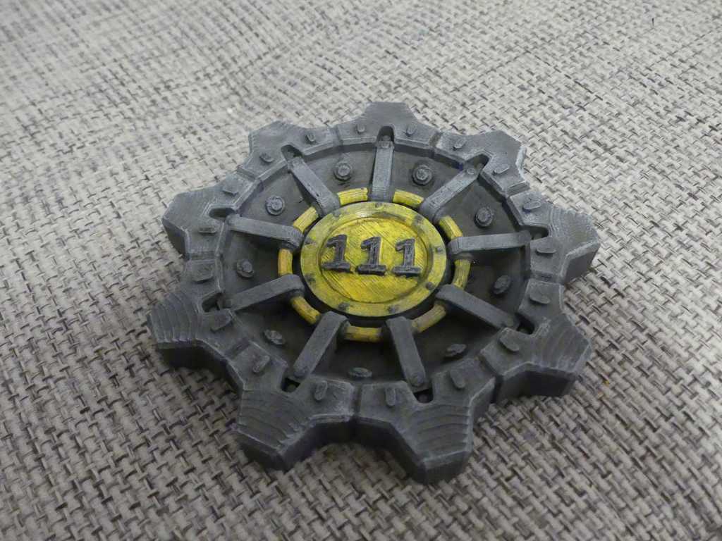 stackable fallout vault door coaster