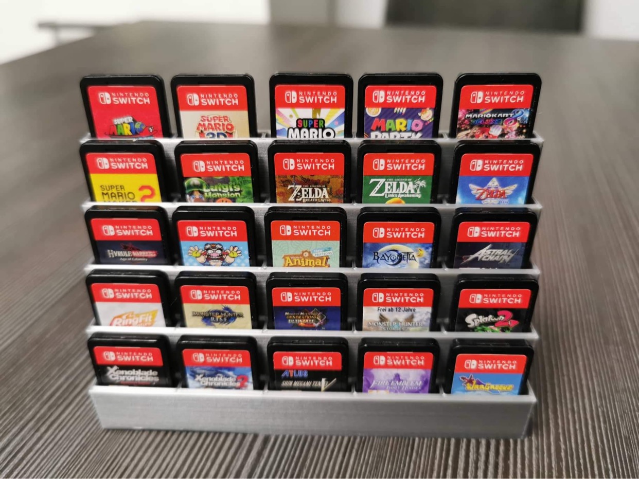 Nintendo Switch Game holders for 20 or 25 games.