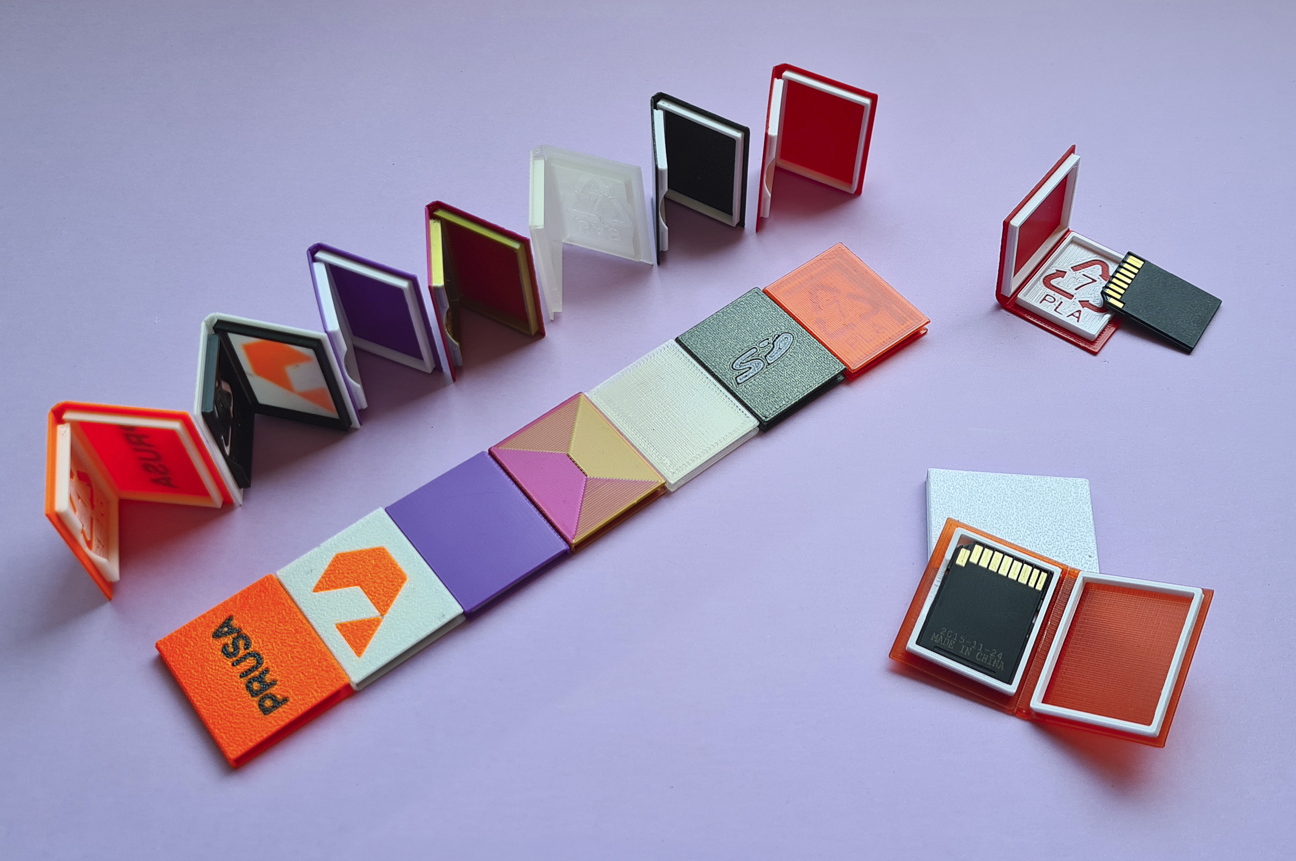 Book-style SD card case