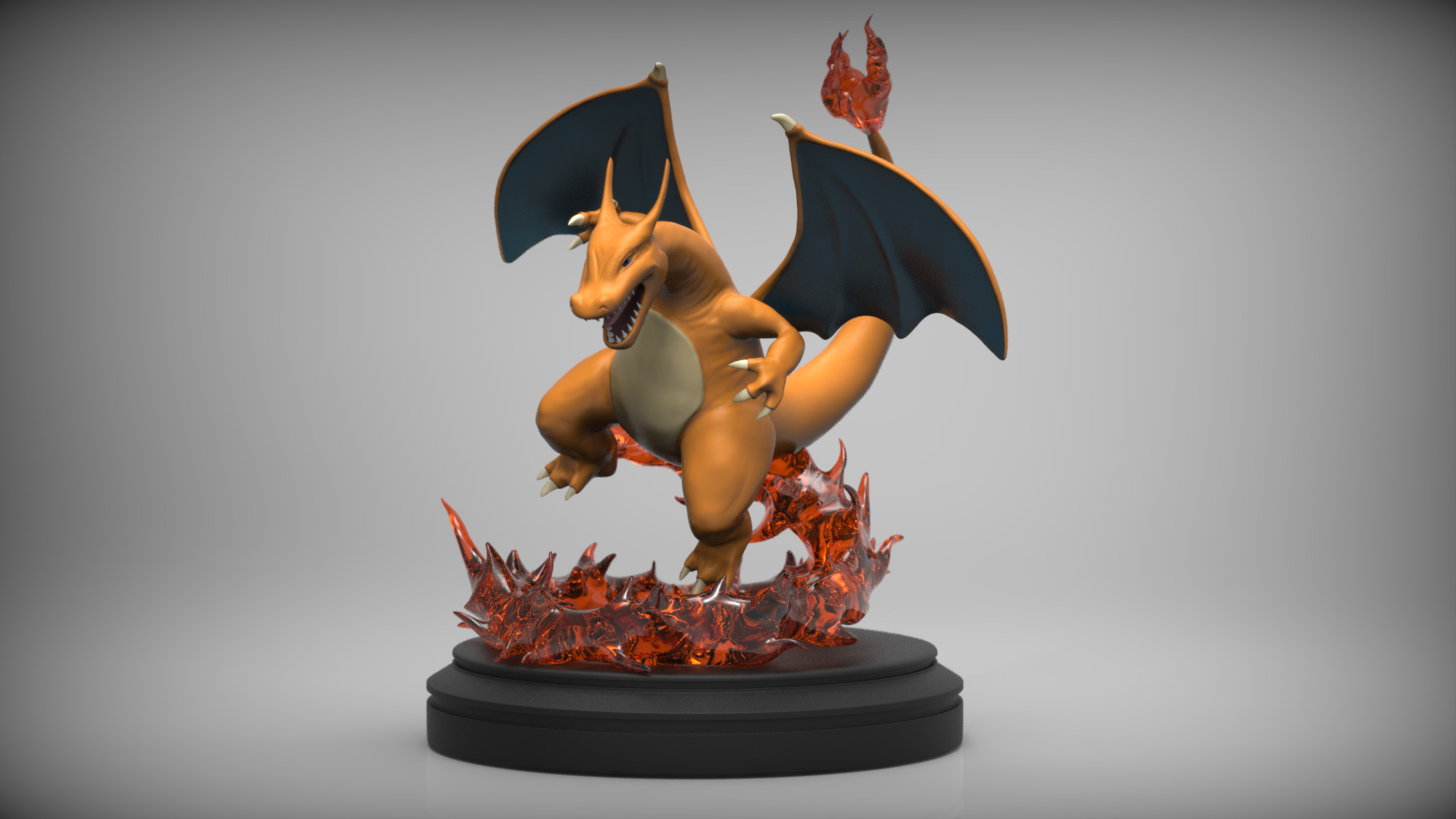 STL file Pokemon Charizard Pokeball 🐉・3D printer model to