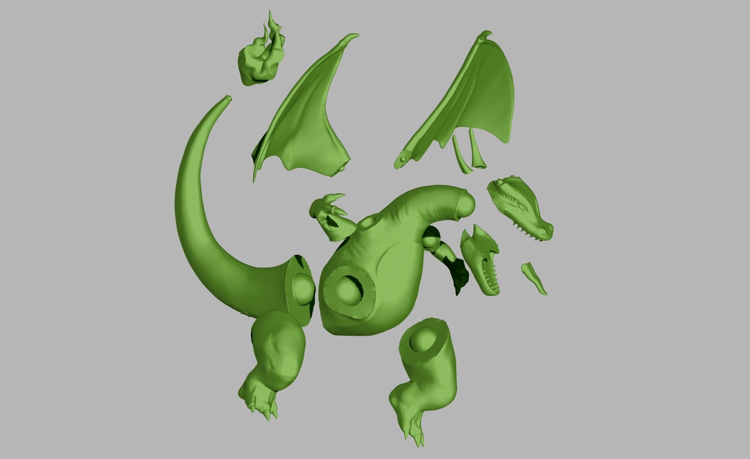 Miniatura 2 do modelo 3D Charizard