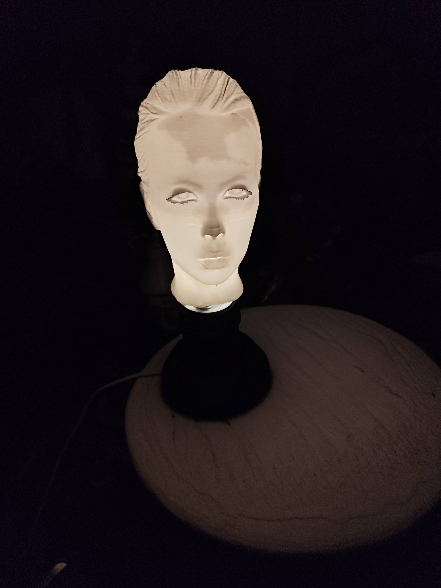 smaller girlie bedside light