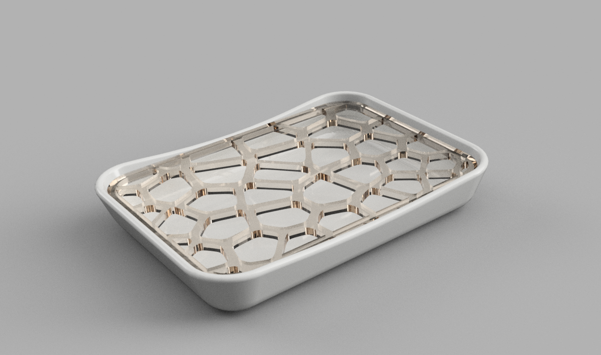 Voronoi soap dish by Luka Download free STL model