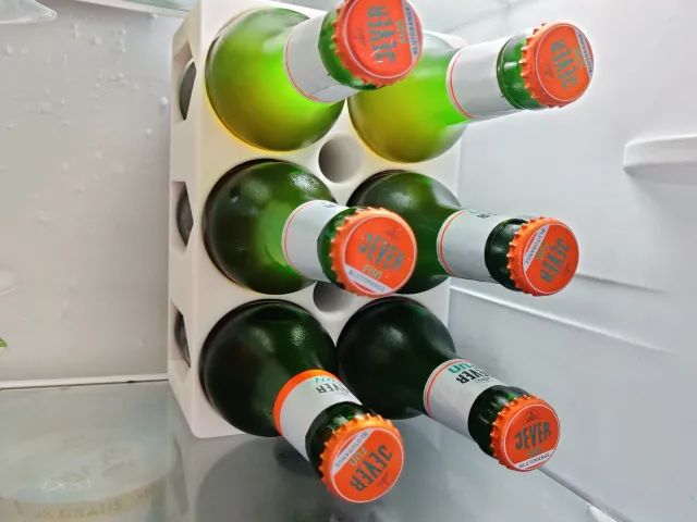 Beer bottle holder for the fridge (different bottle types available)