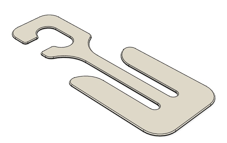 Hanger for bath shoes - inspired by Adidas