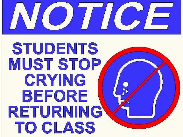 Students Must Stop Crying