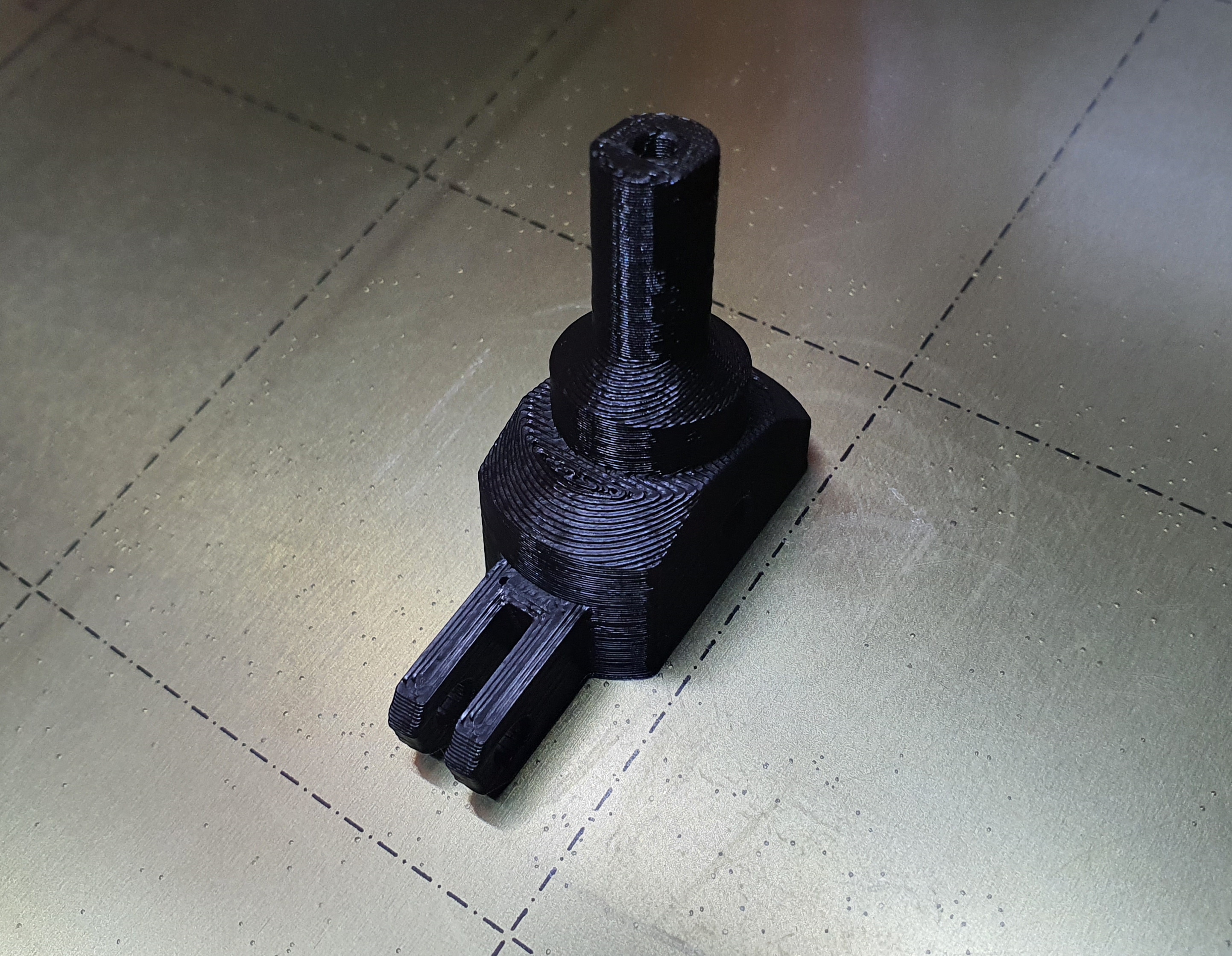 OpenRC F1 Car Front Wheel Hub & Axle Merged