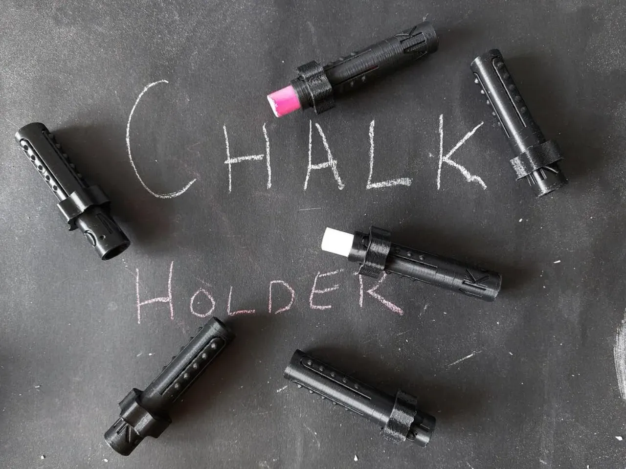 Simple chalk holder by vachaj11, Download free STL model