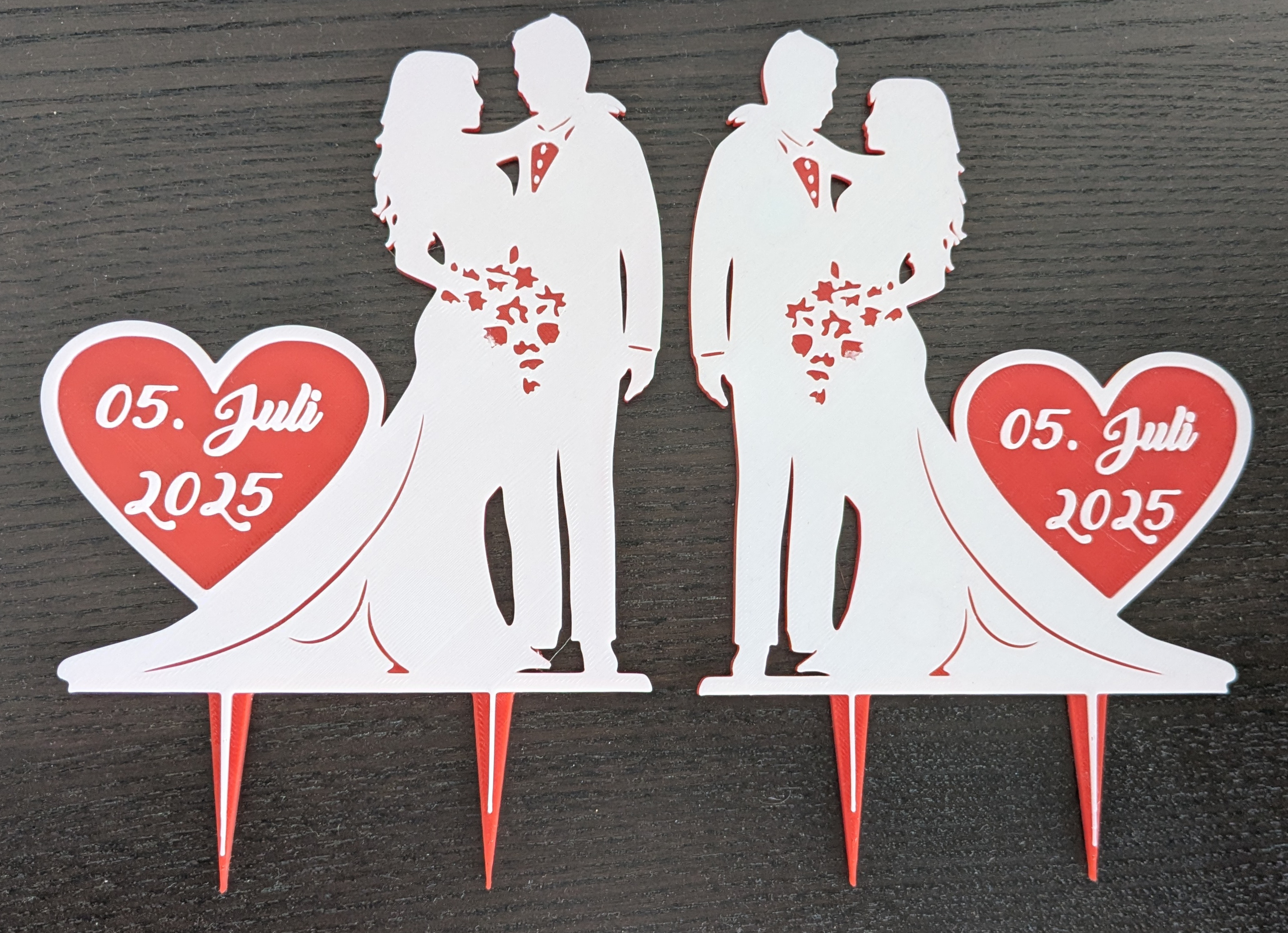 Wedding Cake Topper (editable in PrusaSlicer)