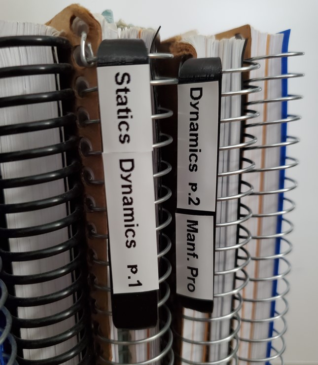 Spine Label for Spiral Notebooks by ngonzal987 Download free STL