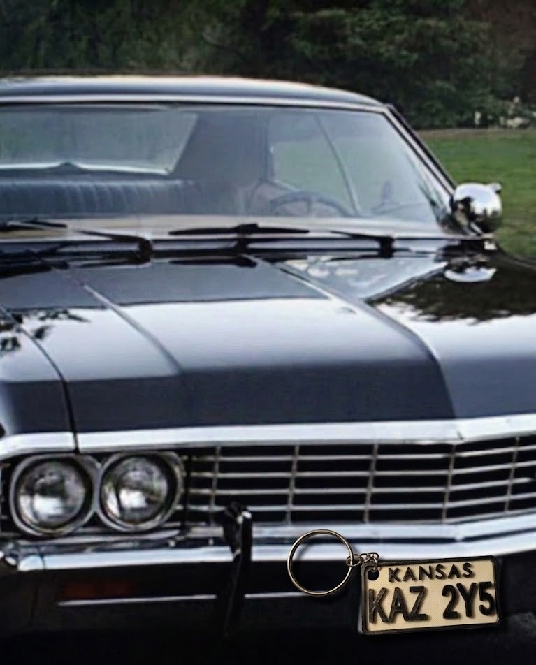 Supernatural keychain licence plate, 27 MIN