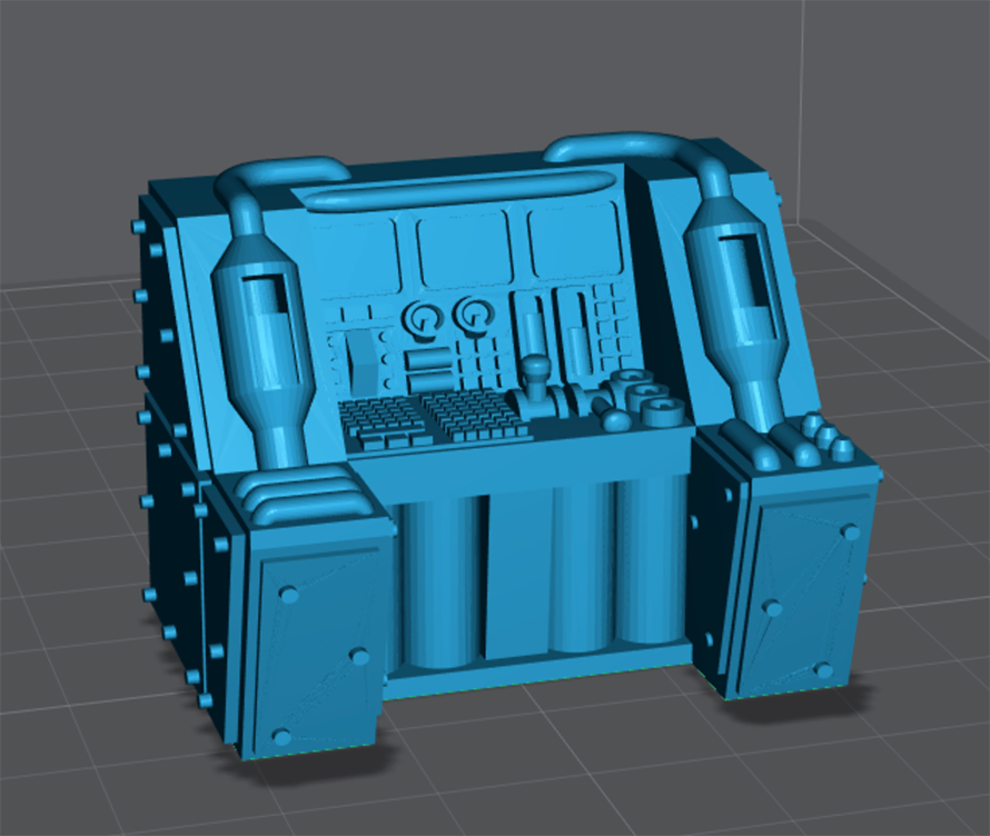 Miniatura 2 do modelo 3D Sci-Fi Computer Terminal (No2)
