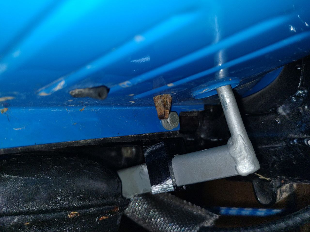 Puch SRA foot brake lever limit stop Fußbremse Bremsanschlag