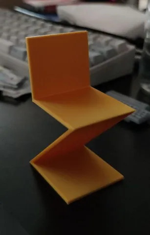 Zig Zag chair miniature