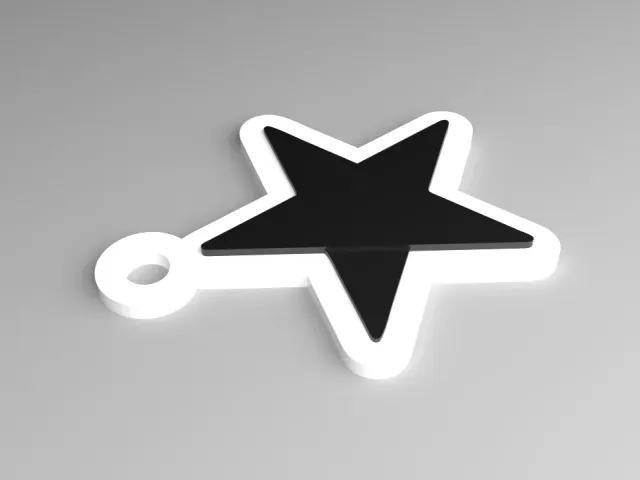 Astra Keyring - Logo Contoured (Raised)