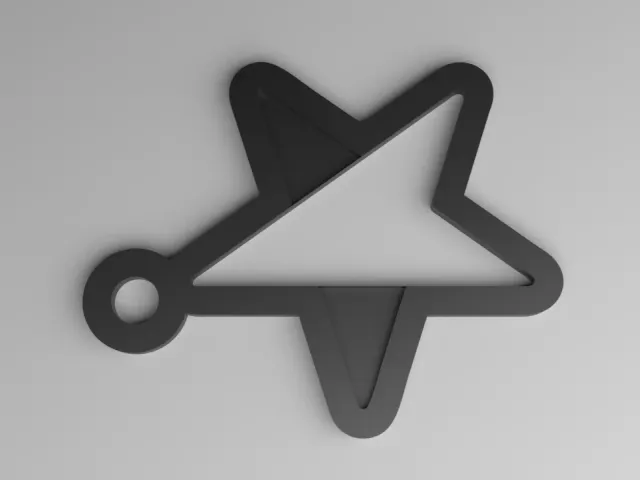 Astra Keyring - Logo Contoured (Punched)