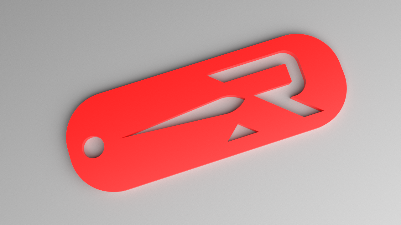 Rocket Lab Keyring - Logo Fob (Punched)
