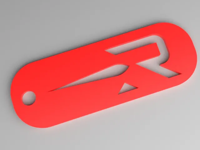 Rocket Lab Keyring - Logo Fob (Punched)