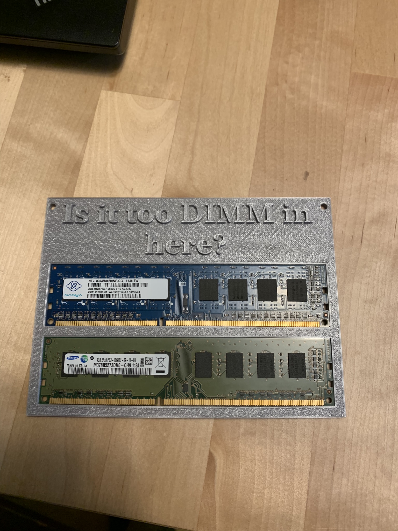 RAM dad joke sign