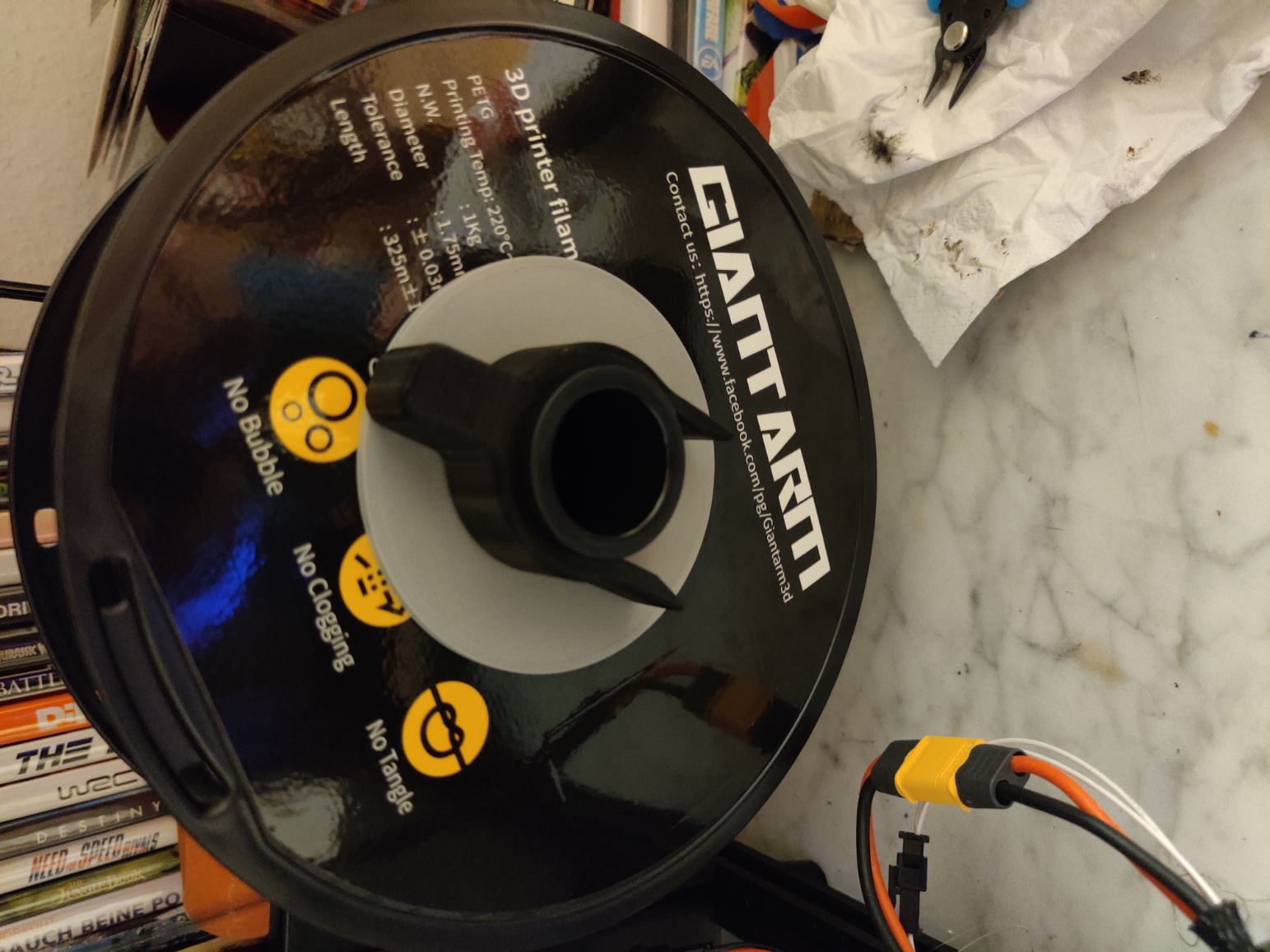 Filament spool upgrade for Ender 5
