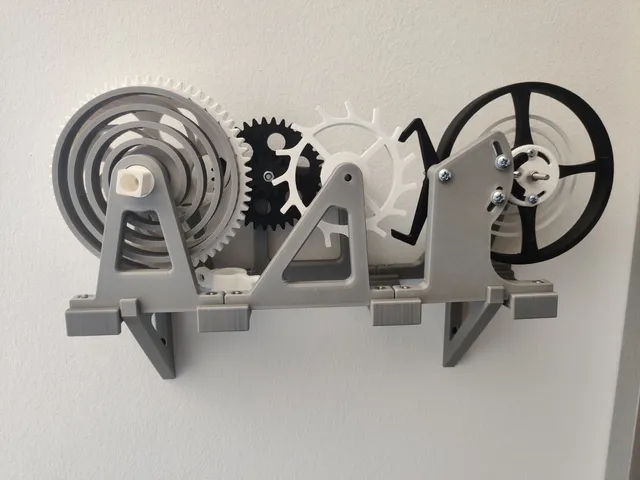 Wallmount for swiss lever escapement watch