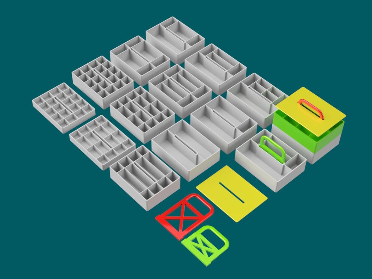 Miniatura 4 do modelo 3D Tool Tray Modular