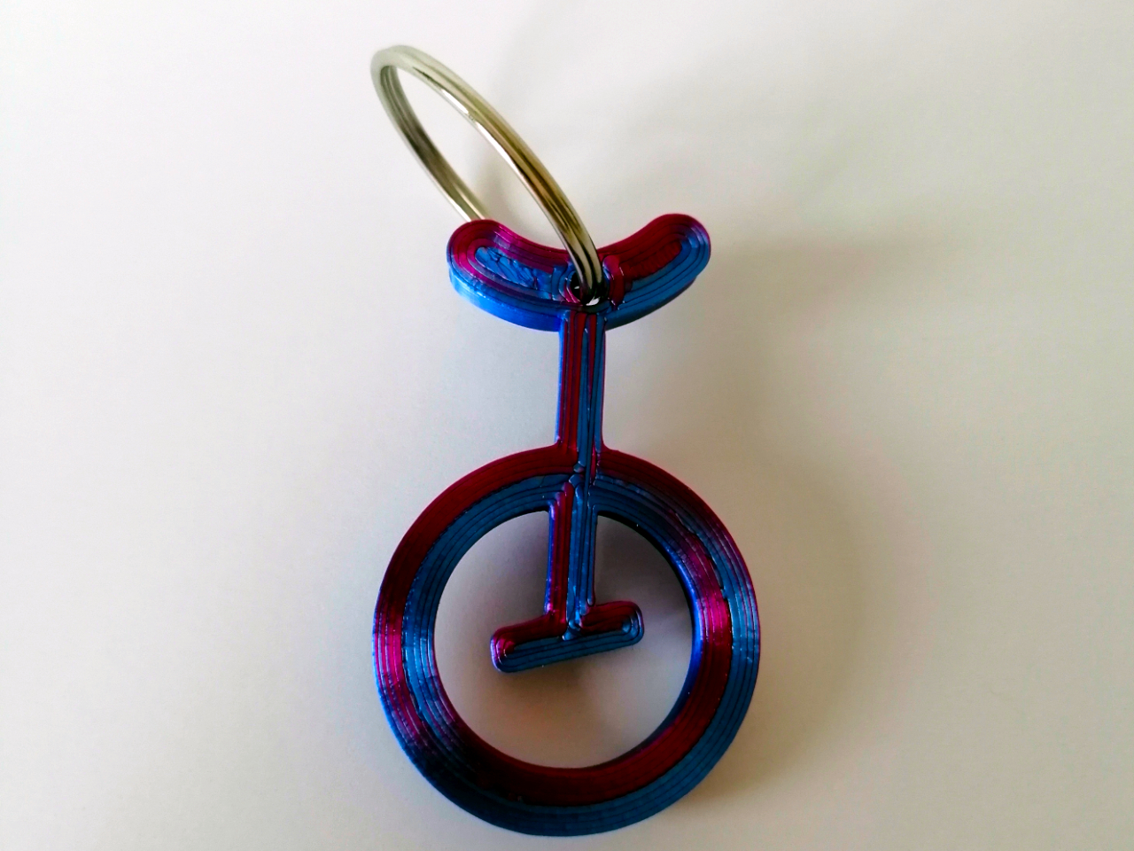Unicycle keychain by ClarasLittleArtworks Download free STL model