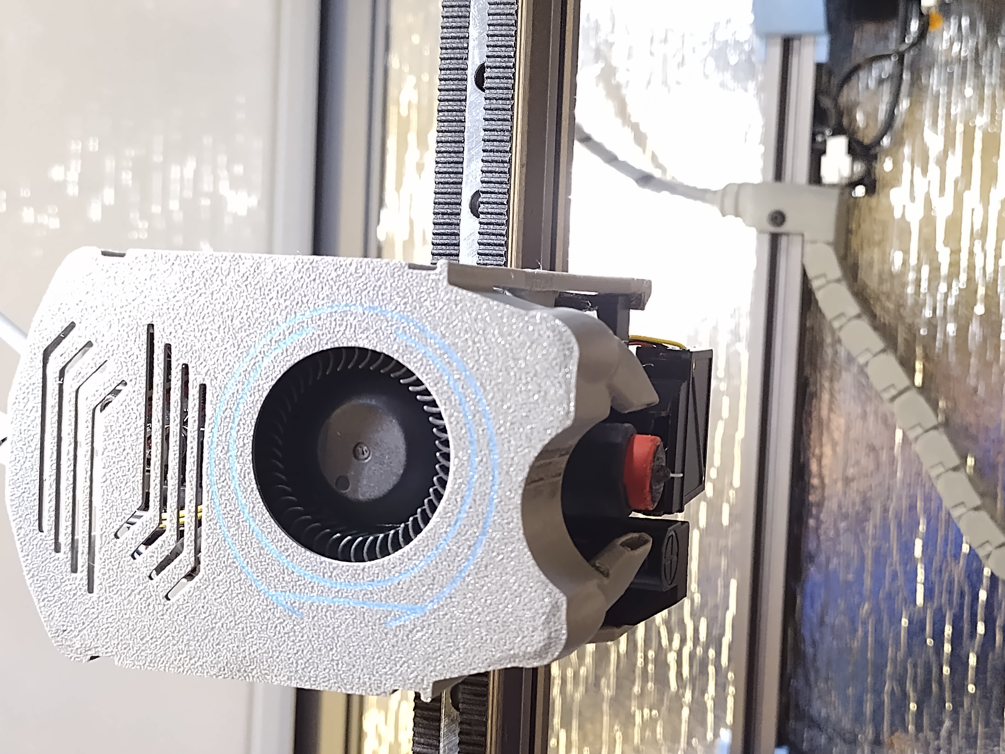 SV08 Minimal toolhead cover with HeroMe ducting with nozzle view