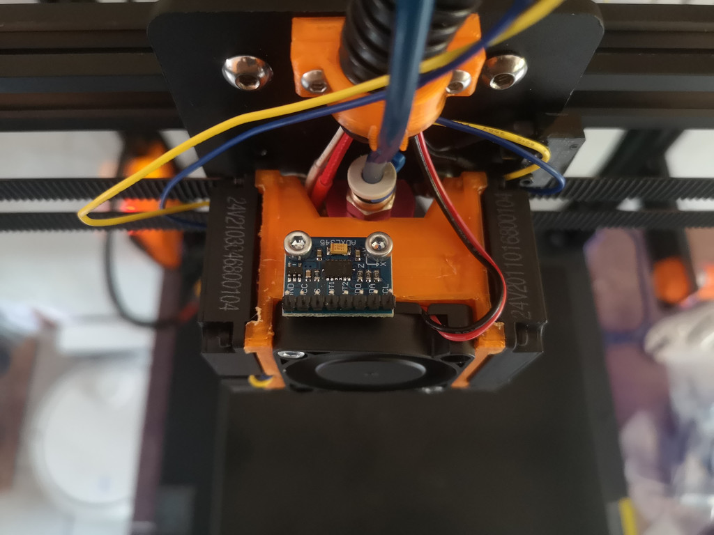 Ender 6 dual 4010 fan holder with ADXL345 by HandsomePotato | Download ...