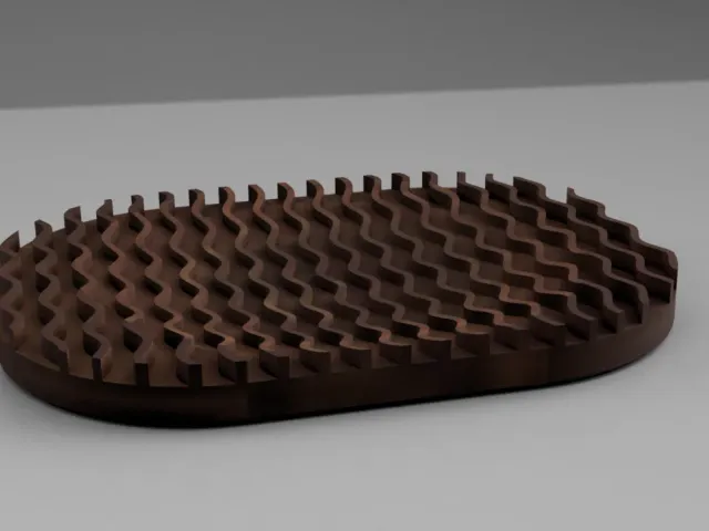 Soap/sponge tray wavey