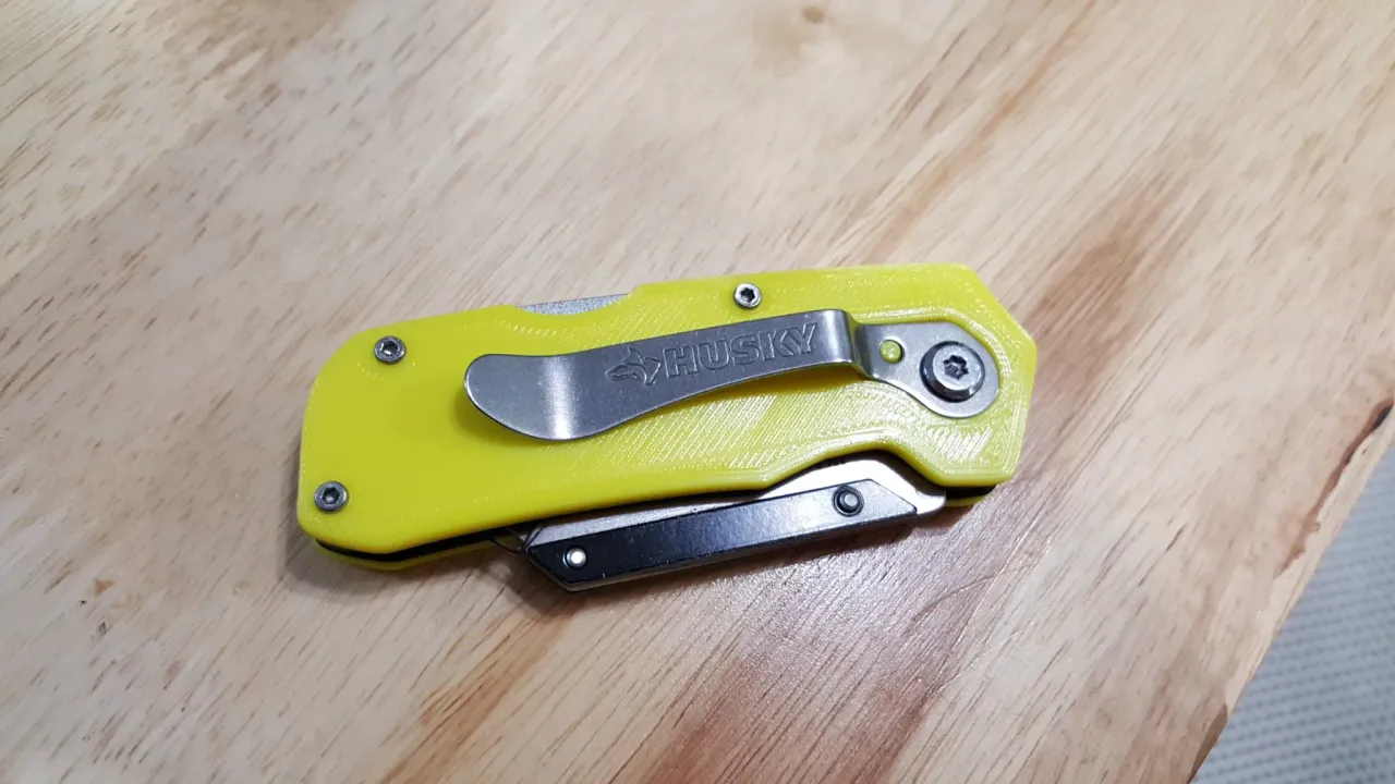 husky folding utility knife